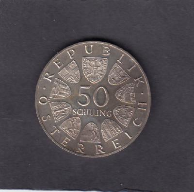Beschrijving: 50 Schillings  50Th.ANN.REP. 